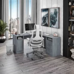 Functional L Shaped Desk With Storage Gray - Techni Mobili 11 Functional L Shaped Desk With Storage Gray - Techni Mobili -Luxe Living Interiors Shop GUEST 15b4a1d1 cedb 4887 94e4 111235819207