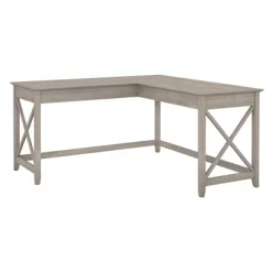 60W Key West L Shaped Desk - Bush Furniture -Luxe Living Interiors Shop GUEST 15d079b2 3afe 4da4 9f8c 8648f00222ac
