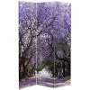 6" Double Sided Lavender Road Canvas Room Divider Purple - Oriental Furniture -Luxe Living Interiors Shop GUEST 167284ff d87a 4cf3 aa32 3a70249994db