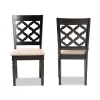 2pc Ramiro Fabric And Wood Dining Chairs Set - Baxton Studio