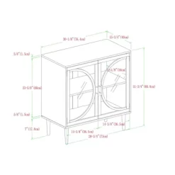 Metal Door Tempered Glass TV Stand For TVs Up To 32" Dark Walnut - Saracina Home 9 Metal Door Tempered Glass TV Stand For TVs Up To 32" Dark Walnut - Saracina Home -Luxe Living Interiors Shop GUEST 16fef13b 939c 4748 80ff 6c8fe3948086