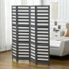 HOMCOM 5.6' 4 Panel Room Divider Folding Privacy Screen Panel, Louvred Freestanding Privacy Divider, White / Grey 2 HOMCOM 5.6' 4 Panel Room Divider Folding Privacy Screen Panel, Louvred Freestanding Privacy Divider, White / Grey -Luxe Living Interiors Shop GUEST 1768b325 2535 4961 9d4d cb293e65579c