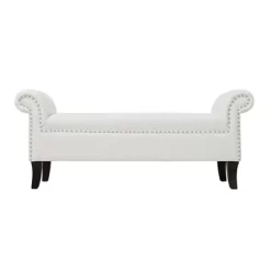 Jennifer Taylor Home Kathy Roll Arm Entryway Accent Bench -Luxe Living Interiors Shop GUEST 1795d2e6 89ee 488a b191 35f72f87126f