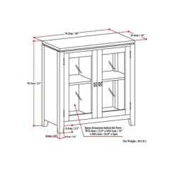 30" Essex Low Storage Cabinet Black - WyndenHall -Luxe Living Interiors Shop GUEST 17b47f06 eff9 4802 b216 fcc888e795e7