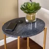 Vonceach Side Table With Wireless Charging Station Gold - Aiden Lane -Luxe Living Interiors Shop GUEST 18159bfa d3f0 4760 9dd7 ad601f81469d