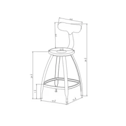 Seidler Architect Industrial Counter Height Barstool Black - Project 62™ 9 Seidler Architect Industrial Counter Height Barstool Black - Project 62™ -Luxe Living Interiors Shop GUEST 1826fd44 b2f5 4927 8d9a b4327fda6910