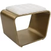 Uttermost Hoop 24" Wide Gold And White Small Accent Bench -Luxe Living Interiors Shop GUEST 192c9cd6 daae 4c2a 99a6 d0279bb19665