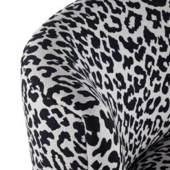 Fran Contemporary Leopard Fabric Slipper Chair - LumiSource -Luxe Living Interiors Shop GUEST 1932e8be 3040 4bb2 81d1 0ca3ce0a6a3e