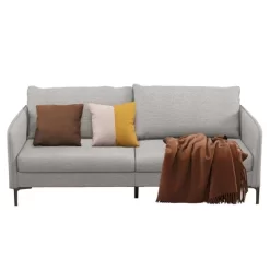 Costway Modern 76'' Loveseat Sofa Couch For Living Room Apartment Dorm With Metal Legs Gray -Luxe Living Interiors Shop GUEST 1acf2fe2 eefa 49a4 a142 14c5b8b345be