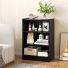 Costway 3-Tier Bookcase Open Multipurpose Display Rack Cabinet With Adjustable Shelves Black/Brown -Luxe Living Interiors Shop GUEST 1c2e90db d1cf 41cd 9ffb 9574bcd95063