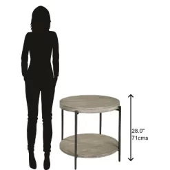 Hekman 24904 Round Side Table Bedford Gray -Luxe Living Interiors Shop GUEST 1cbce247 c5e1 4eac 9ae3 5545f8a156c2