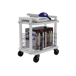 Cart System With Wheels 2 Tier White - Atlantic -Luxe Living Interiors Shop GUEST 1de01908 29cd 46ce 9bac 93cc1379fe5d