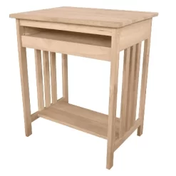 International Concepts Mission Computer Stand Unfinished -Luxe Living Interiors Shop GUEST 1dfaec8c e92a 45c1 849c b91a014ddcc1