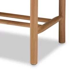 Saura Wood Hemp Accent Bench Oak Brown - Baxton Studio -Luxe Living Interiors Shop GUEST 1ea1966c a46c 41b6 8f24 550580605a8a