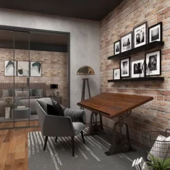 Industrial Teak Wood Console Table Brown - Olivia & May -Luxe Living Interiors Shop GUEST 1ee65480 a729 4be5 9ccb 36a018d387b1