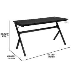 BlackArc Zulu Gaming Desk And Chair Set, Ergonomic Gaming Chair With USB Massage, Slide-Out Footrest, And Detachable Headrest Pillow -Luxe Living Interiors Shop GUEST 1f312ca9 4cda 4cb2 b695 d7c3623cdf03