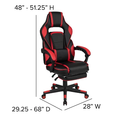 Flash Furniture Gaming Desk With Cup Holder/Headphone Hook & Reclining Back/Arms Gaming Chair With Footrest 7 Flash Furniture Gaming Desk With Cup Holder/Headphone Hook & Reclining Back/Arms Gaming Chair With Footrest - Image 5