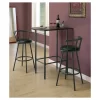 2pc 36"H Barstools Swivel Metal Black - EveryRoom