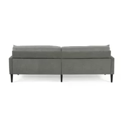 Malverne Contemporary 3 Seater Fabric Sofa With Accent Pillows Gray/Dark Brown - Christopher Knight Home -Luxe Living Interiors Shop GUEST 20e07c9e 5e37 4207 b662 772cffae8648