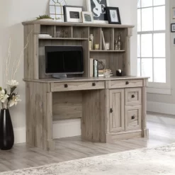 Palladia Computer Desk With Hutch Split Oak - Sauder