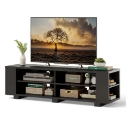Costway 59'' Wood TV Stand Console Storage Entertainment Media Center W/ Adjustable Shelf -Luxe Living Interiors Shop GUEST 21507602 6212 42ff b198 eb866a3cedbd