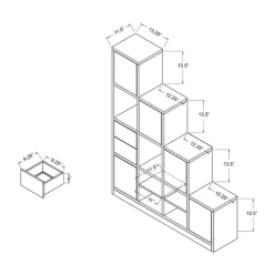 61.5" Hirsch Contemporary Bookcase White - HOMES: Inside + Out -Luxe Living Interiors Shop GUEST 22d9f777 1ec0 473d 9cef ba522611e5c2