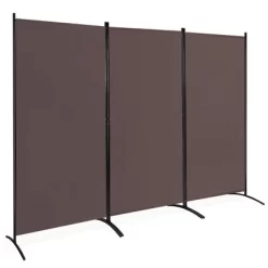 Costway 3-Panel Room Divider Folding Privacy Partition Screen For Office Room WhiteBlackBrown -Luxe Living Interiors Shop GUEST 22fd35d7 b73e 4f34 9640 c92147e45ea1