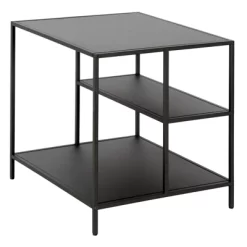 Black Bronze Side Table With Metal Shelves - Henn&Hart -Luxe Living Interiors Shop GUEST 2344fed2 a817 442a b17f d82b09342ac2