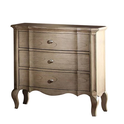 30" Chelmsford Nightstand Antique Taupe - Acme Furniture 3 30" Chelmsford Nightstand Antique Taupe - Acme Furniture