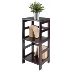 29.21" 2 Tier Leo Shelf Storage Or Bookshelf Narrow Espresso Finish - Winsome -Luxe Living Interiors Shop GUEST 246029a0 5842 4171 b2ea b62738f541d4