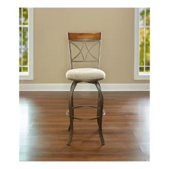 29" Carter Swivel Barstool Metal/Tan/Cherry - Powell Company 20 29" Carter Swivel Barstool Metal/Tan/Cherry - Powell Company -Luxe Living Interiors Shop GUEST 25beaa14 13eb 4db4 b5cf 4ee43e601fc3