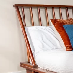 Boho Solid Wood Spindle Platform Bed - Saracina Home 21 Boho Solid Wood Spindle Platform Bed - Saracina Home -Luxe Living Interiors Shop GUEST 25c48dee c55c 4d11 acb3 98c5359f0380