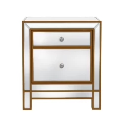 Modern Mirrored Nightstand With 1 Door, Silver - ModernLuxe 16 Modern Mirrored Nightstand With 1 Door, Silver - ModernLuxe -Luxe Living Interiors Shop GUEST 27e69fb6 c1fb 4435 8f3b 251a5ab94bcc