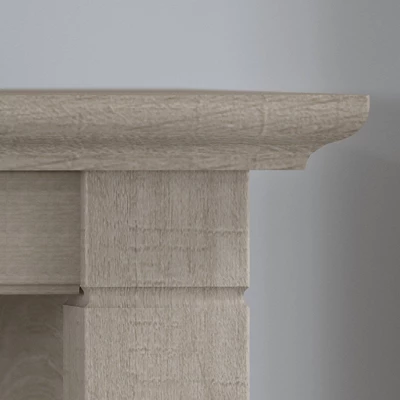 Key West Console Table With Drawers And Shelves Washed Gray - Bush Furniture 6 Key West Console Table With Drawers And Shelves Washed Gray - Bush Furniture - Image 4