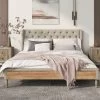 Queen Size Upholstered Wood Platform Bed-ModernLuxe -Luxe Living Interiors Shop GUEST 2947bb74 96b7 4cf6 b76b 93abb4f36537