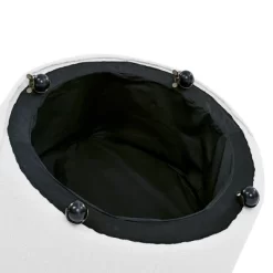 Button Tufted Living Room Upholstered Swivel Chair With Movable Wheels And 3 Pillows - ModernLuxe 21 Button Tufted Living Room Upholstered Swivel Chair With Movable Wheels And 3 Pillows - ModernLuxe -Luxe Living Interiors Shop GUEST 29683043 02a0 4c40 a833 4db114cd29b9