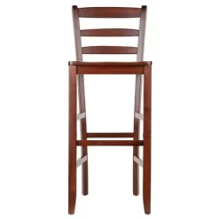 Set Of 2 30" Ladder Back Barstool Hardwood/Walnut - Winsome