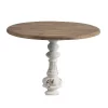 Round Side Table Antique White/Natural - A&B Home -Luxe Living Interiors Shop GUEST 298eba9a 39be 48fd 8ba0 f7cfe0086206
