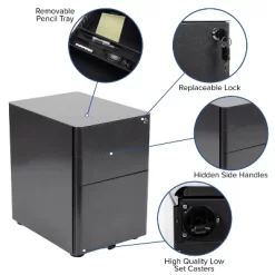 Flash Furniture Work From Home Kit - Black Computer Desk, Ergonomic Mesh Office Chair And Locking Mobile Filing Cabinet With Side Handles -Luxe Living Interiors Shop GUEST 2ba157bf 6cb6 4e7f a432 5ff87e58261a