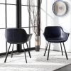 Arlo Mid Century Dining Chair (Set Of 2) - Midnight Blue/Black - Safavieh 2 Arlo Mid Century Dining Chair (Set Of 2) - Midnight Blue/Black - Safavieh -Luxe Living Interiors Shop GUEST 2baceeb4 ebac 4cf2 90cb 75026aea75bc
