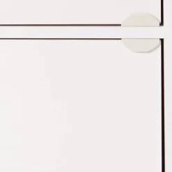 Hodedah Heavy Duty Engineered Wood 3 Door Enclosed Multipurpose Storage Cabinet For Kitchen, Office, Kids Room, And Other Home Organization, White -Luxe Living Interiors Shop GUEST 2cf27e4a aa04 4475 b644 e7c10db147c4