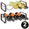 MDesign Metal Wine Rack Storage Organizer, 3 Bottles Each - 2 Pack -Luxe Living Interiors Shop GUEST 2df791e3 c45b 4083 a4ae 9a460ecd76ec