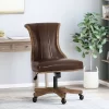 Coulee Contemporary Upholstered Roll Back Swivel Office Chair Dark Brown/Natural - Christopher Knight Home 2 Coulee Contemporary Upholstered Roll Back Swivel Office Chair Dark Brown/Natural - Christopher Knight Home -Luxe Living Interiors Shop GUEST 2e51d0ac 9c0f 4ac5 b677 183514c7e0ed
