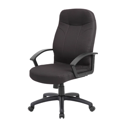 Mid Back Fabric Managers Chair Black - Boss Office Products 4 Mid Back Fabric Managers Chair Black - Boss Office Products - Image 2