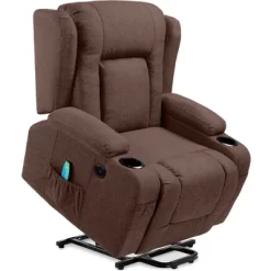 Best Choice Products Electric Power Lift Linen Recliner Massage Chair Furniture W/ USB Port, Heat, Cupholders -Luxe Living Interiors Shop GUEST 2ee7a637 d0ed 4a30 8c28 be6ecd68f0d3