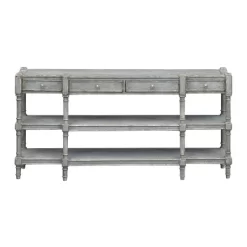 Hera 4 Drawer Console Blue - Treasure Trove Accents