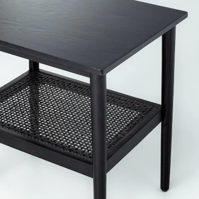 Wood & Cane Square Accent Side Table - Hearth & Hand™ With Magnolia 6 Wood & Cane Square Accent Side Table - Hearth & Hand™ With Magnolia - Image 4