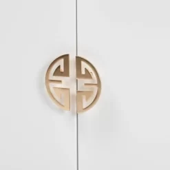 Kamana Two-Tone Wood And Metal 2 Door Storage Cabinet White/Gold/Oak Brown - Baxton Studio 14 Kamana Two-Tone Wood And Metal 2 Door Storage Cabinet White/Gold/Oak Brown - Baxton Studio -Luxe Living Interiors Shop GUEST 3035f70e 2aa4 40bb a76a 21d38a6cbc7c