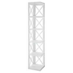 63.75" Oxford 5 Tier Corner Bookcase - Breighton Home -Luxe Living Interiors Shop GUEST 30c9a2ca 913c 48ca 9a28 95be7108b3d9