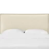 Queen Bella Nail Button Border Headboard Cream Linen/Brass - Skyline Furniture -Luxe Living Interiors Shop GUEST 3169abb3 2bdf 4441 b0d2 a7bf9b19862b